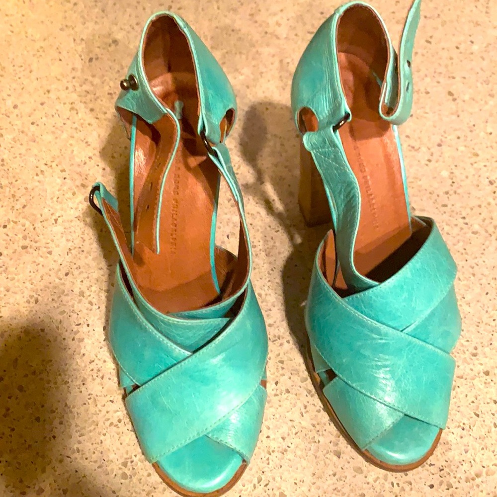 Anthropologie Schuler & Sons Philadelphia high heel Sandals